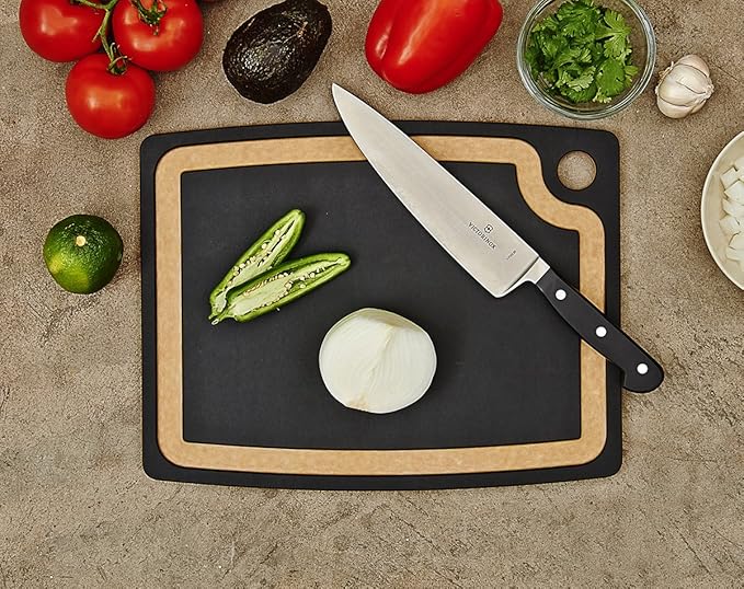 Epicurean Gourmet Series Cutting Board with Juice Groove 14.5-Inch by 11.25-Inch, Slate/Natural | (Pack of 2) - Image 5
