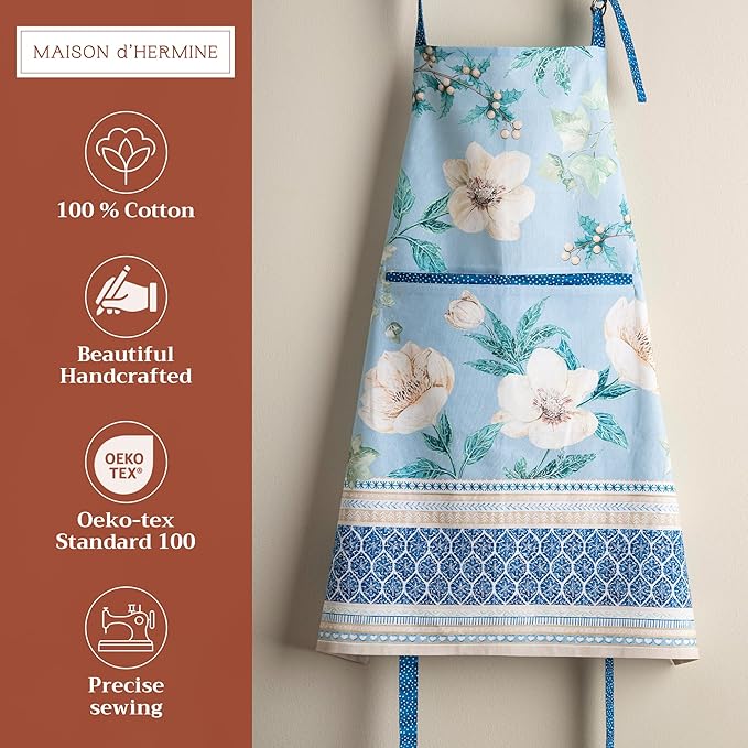 Maison d' Hermine 100% Cotton Apron for women with Pocket Kitchen Chef Apron for Men Cooking Mothers Day Gifts - Image 2