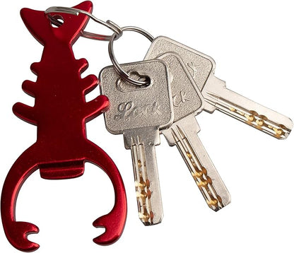 SWATOM Lobster 6PCS Bottle Opener Keychain Beer Openers Tool Key Chain Ring Accessories
