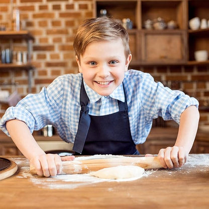 French Rolling Pin (17 Inches) –WoodenRoll Pin for Fondant, Pie Crust, Cookie, Pastry, Dough –Tapered Design & Smooth Construction - Essential Kitchen Utensil - Image 5
