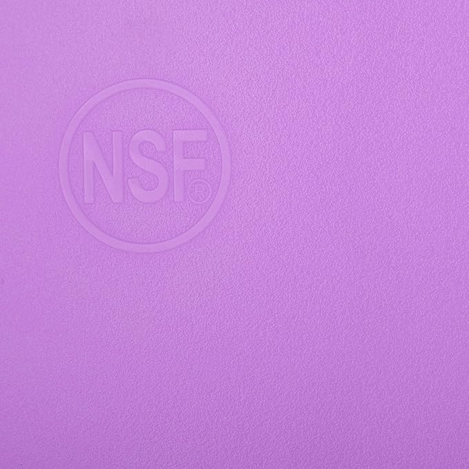 Commercial Purple Cutting Board for Allergens - 18 x 12 Inch Restaurant Approved 1/2" HDPP Plastic, Food Sensitivities and Allergies Color Coded - Image 3
