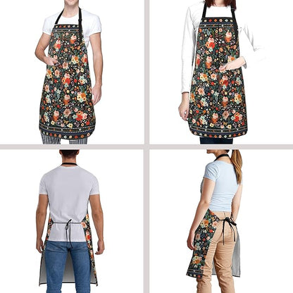 Funny Apron Polyester Grooming Aprons with Pocket for Cooking Kitchen Grilling Adults