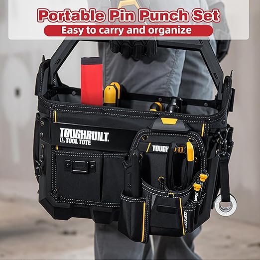 9-Piece Roll Pin Punch Set - Precision Steel Punches for Gunsmithing, Watch Repair & DIY (1/16" to 1/4") - Includes Tool Pouch, Ideal for Firing Pin Removal, Nail Punching & Building Projects - Image 7