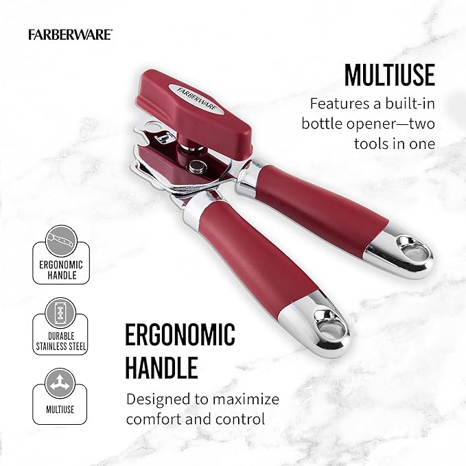 Farberware Pro 2 Can Opener, Red, One Size - Image 2