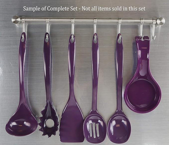Reston Lloyd Melamine Soup Ladle Kitchen Utensil, Premium Quality Utensil with Heat Resistant Ergonomic Handle, Durable BPA-Free Plastic, 10.5 inch long, 6pc Set, Plum - Image 5
