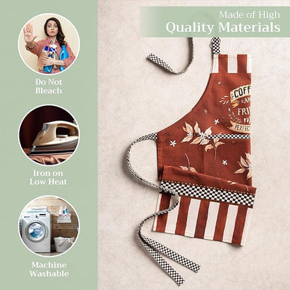 Maison d' Hermine 100% Cotton Apron for women with Pocket Kitchen Chef Apron for Men Cooking Mothers Day Gifts - Image 3