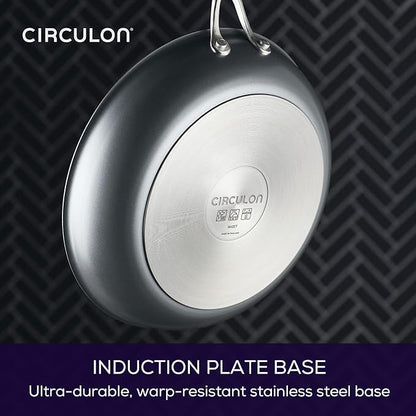 Circulon A1 Series with ScratchDefense Technology Nonstick Induction Frying Pan/Skillet, 12 Inch, Graphite - Image 9