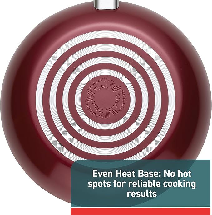 T-fal Essence, 20 Piece Non-Stick pots and pans Cookware Set, Red - Image 5