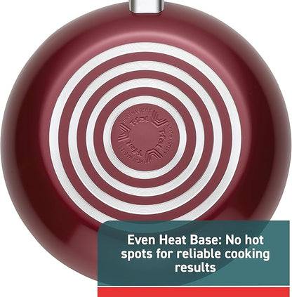 T-fal Essence, 20 Piece Non-Stick pots and pans Cookware Set, Red - Image 5