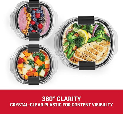 Rubbermaid Brilliance® Round Leak Proof Food Storage Containers, 6 Piece Set (Pack of 2) - Image 5