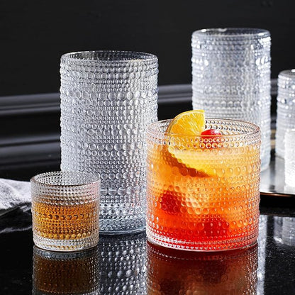 Glavers 2 Gallon Beverage Dispenser Clear Glass Hobnail Beaded Jug, Tight Lid, Side Press Stainless Steel Spigot. Cocktails, Juices, Water, Lemonade, Iced Tea. Parties, Celebrations, Everyday Fridge. - Image 3
