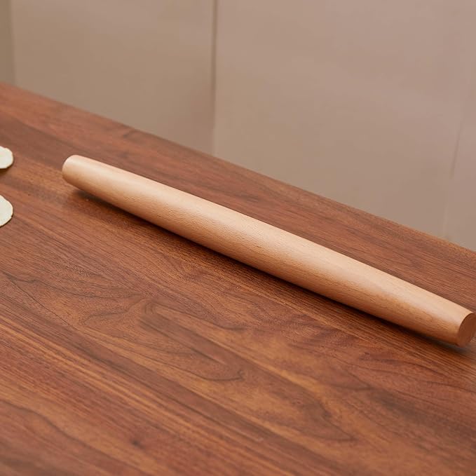 French Rolling Pin for Dough - Fulimax 16" Classic Wood Rolling Pins for Baking, Dough Roller for Fondant Pizza Pie Crust Cookie Pastry Pasta, Kitchen Baking Supplies, Beech Wood - Image 6