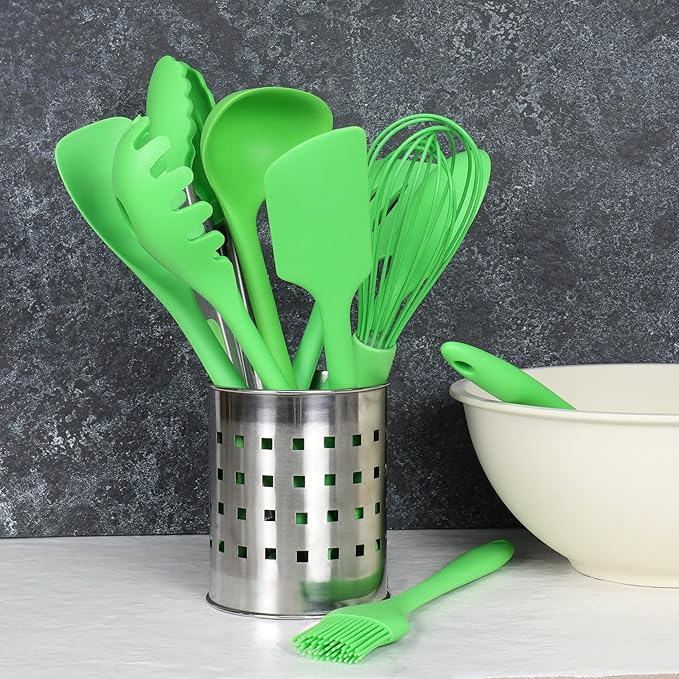 Chef Craft Premium Silicone Tongs, 12 inch, Green - Image 5