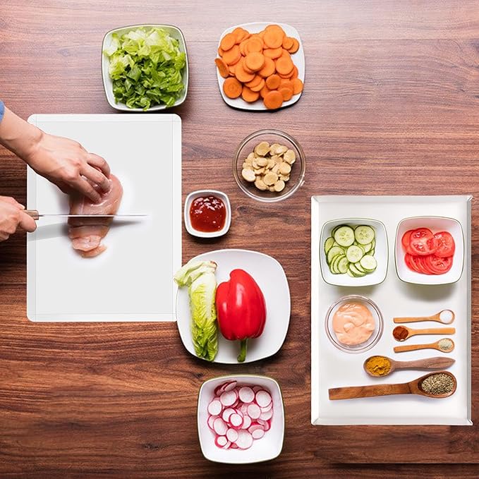 ZVP Disposable Cutting Boards, Collapsible Cutting Board Sheet, Plastic Cutting Board for Kitchen, Flexible Cutting Mats for Commercial Use, 17 x 12 In, 90 Count - Image 6