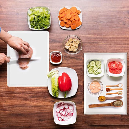 ZVP Disposable Cutting Boards 60 Count, Collapsible Cutting Board Sheet with Built-in Crease, Flexible Plastic Cutting Mat for Kitchen and Commercial Use, 17 x 12 In White - Image 5