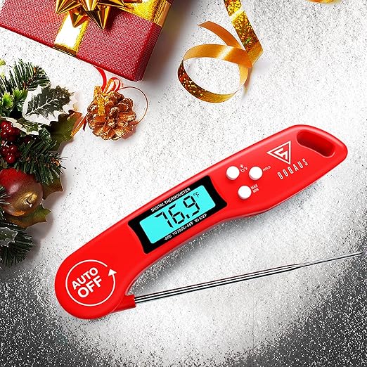 DOQAUS Digital Meat Thermometer, Instant Read Food Thermometer for Cooking with Backlit & Auto-Rotating Display, 4.6” Probe for Grilling, Baking, and Perfect BBQ - Image 2
