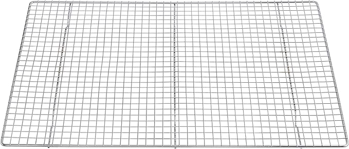 Mrs. Anderson's Baking Professional Cooling Rack, Heavy Duty Steel, Fits Two-Thirds Sheet Pans, 21 x 14.5 x 0.75-Inches