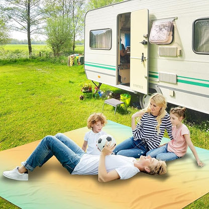 WIWIGO Beach Blanket Waterproof Sandproof Beach Mat 79" X 83"/10'x9'for 2-8 Adults Quick Drying Outdoor Picnic Mat Beach Accessories for Travel, Camping, Hiking - Image 6