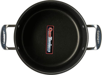 Cuisinart Chef's Classic Nonstick Hard-Anodized 8-Quart Stockpot with Lid,Black