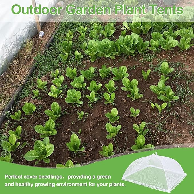 3 Pack Mesh Food Covers 19 inch, Large and Tall Food Covers, Pop-Up Mesh Food Covers Tent Umbrella for BBQs, Outdoors, Screen Tents, Parties Picnics - Image 6