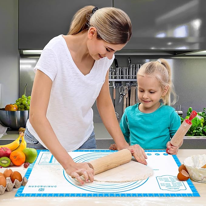 Silicone Baking Pastry Mat,36" x 24" Large Non Stick Sheet Mat with Measurement, Non-slip Food Grade Dough Rolling Mat for Making Cookies,Macarons,Bread - Image 7
