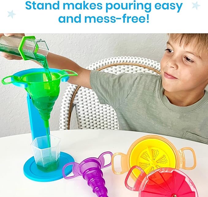 hand2mind Starter Science Funnels, Science Lab Equipment, Sand Sifter, Water Table Toys, Sensory Play Toys, Educational Science Kits, Kids Chemistry Set, Science Supplies for Classroom - Image 4