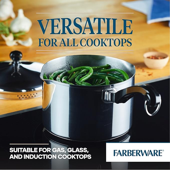 Farberware Classic Stainless Steel 3-Quart Covered Straining Saucepan - - Silver - Image 5