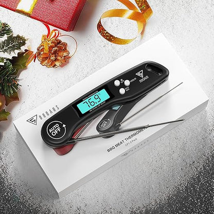 DOQAUS Digital Meat Thermometer, 2 Pack Instant Read Food Thermometer for Cooking, Kitchen Probe with Backlit & Reversible Display, Wide Temperature Range for Turkey, Bread, Baking, Sourdough - Image 2