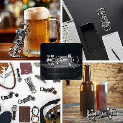 LKKCHER Racing Car Bottle Opener - Novelty Gift for Men, Women & Racing Fans - Birthday, Christmas Stocking Stuffers