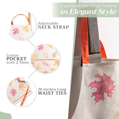 Maison d' Hermine 100% Cotton Apron for women with Pocket Kitchen Chef Apron for Men Cooking Mothers Day Gifts - Image 6