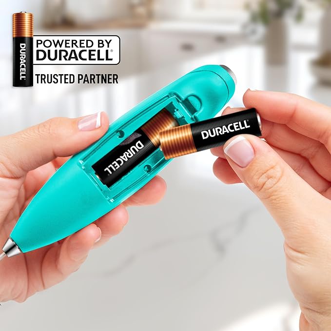 Zulay Kitchen Whisk Milk Frother with 4 Duracell Batteries - Powerful Handheld Foam Maker for Coffee, Lattes, Matcha, Hot Chocolate & Cappuccinos - Whip Creamy Froth in Seconds - Image 7