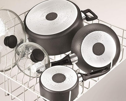 T-Fal Everything in Kitchen Total Nonstick Diswasher Safe Pots and Pans Cookware Set, 20-PC, Black