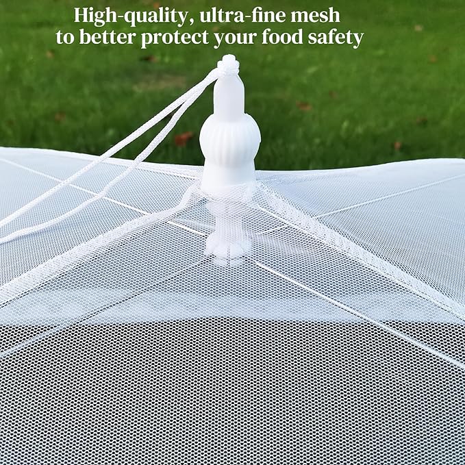 Mesh Food Covers for Outside,3 Extra Large 40"X24" Jumbo Pop-Up Mesh Food Tent Food Cover for Outside BBQ Camping Party Picnic Accessories - Outside Food Covers