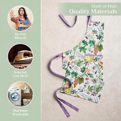Maison d' Hermine 100% Cotton Apron for women with Pocket Kitchen Chef Apron for Men Cooking Mothers Day Gifts - Image 3