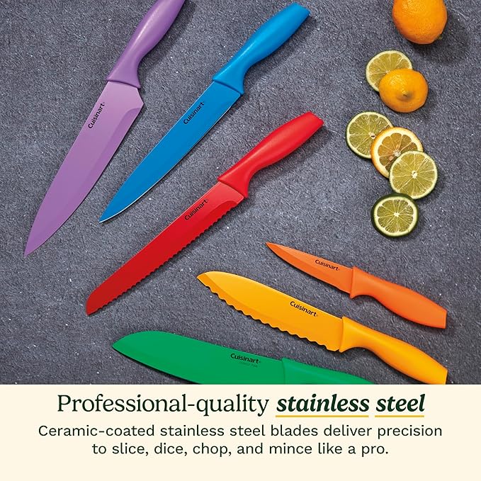 Cuisinart C55-01-12PCKS Collection 12-Piece Knife, Multicolor Advantage-Cutlery-Set, Multi-colored - Image 2