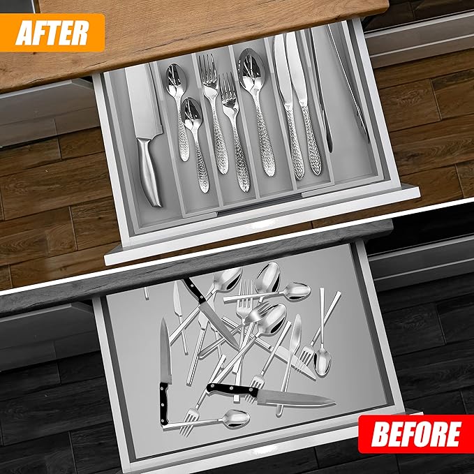 Kitchen Silverware Drawer Organizer and Storage Best Grandpa Grandfather Elder Men Father Day Grandparents Great Papaw Peepaw Grampy Pawpaw Granddad Happy Birthday Christmas Xmas Unique Cool Gifts - Image 2