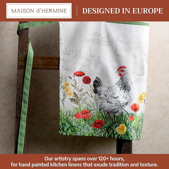 Maison d' Hermine 100% Cotton Apron for women with Pocket Kitchen Chef Apron for Men Cooking Mothers Day Gifts - Image 2