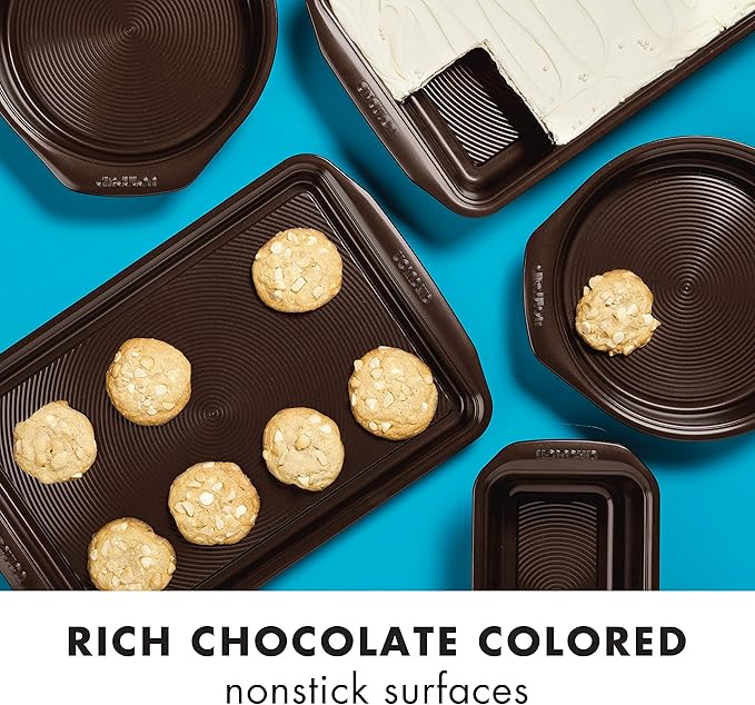 Circulon Nonstick Bakeware, Nonstick Cookie Sheet/Baking Sheet - 10 Inch x 15 Inch, Chocolate Brown (Pack of 2) - Image 6