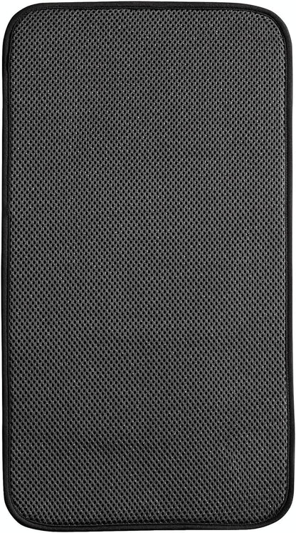 iDesign iDry Fabric Mini Kitchen Countertop Absorbent Dish Drying Mat , 18" x 9" - Black - Image 3