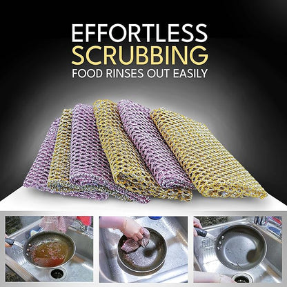 Heavy Duty Dish Scrubbers - Non Scratch Scouring Pads - Odorless and Long Lasting - Replace Sponges for Dish Washing, Scrubbing & Scouring - Kitchen, Floor and Bathroom Usage - Made in Korea (24 Pcs) - Image 6