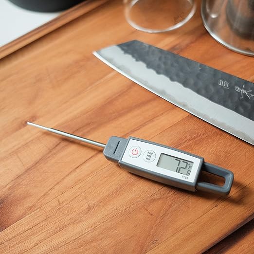 Lavatools PT09C Super-Quick Commercial Grade Digital Thermometer for Cooking, Meat, Candy, Candle, Liquid, Oil, 3" Compact Probe, Splash Proof, °C/°F Toggle, Hold Function - Sesame - Image 7