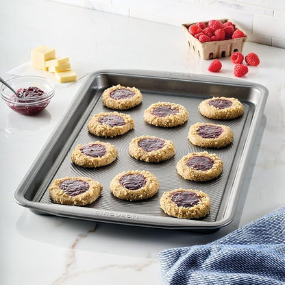 Circulon Nonstick Bakeware, Nonstick Cookie Sheet / Baking Sheet - 11 Inch x 17 Inch, Gray - Image 6
