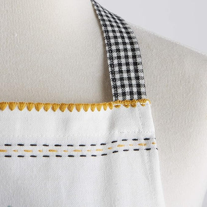 DII Women's Spring & Summer Apron Collection Adjustable, Two Large Pockets & Extra Long Ties, One Size Fits Most