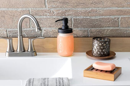 Jarmazing Products Mason Jar Soap Dispenser - Black - with 16 Ounce Ball Mason Jar - Made from Rust Proof Stainless Steel - Two Pack - Image 7