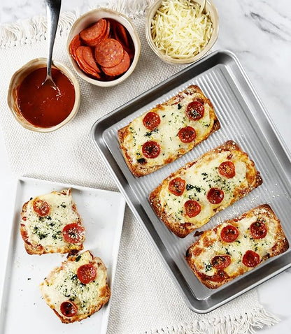 USA Pan Bakeware Nonstick Quarter Sheet Pan, Baking Sheet Aluminized Steel, Pan Measures: 13 x 9.5 x 1 inches - Image 2