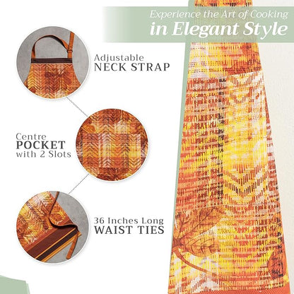 Maison d' Hermine 100% Cotton Apron for women with Pocket Kitchen Chef Apron for Men Cooking Mothers Day Gifts - Image 5