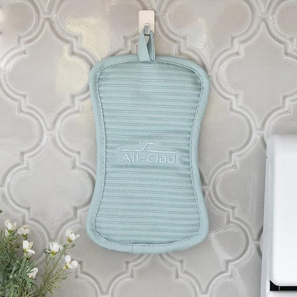 All-Clad Premium Pot Holder & Hot Pad: Heat Resistant up to 500 Degrees - 100% Cotton, 10"x6.25" Hot Pad for Kitchen and Barbeque, 1-Pack, Rainfall - Image 8