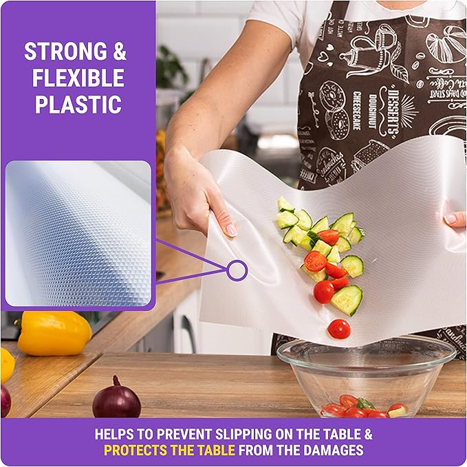 Disposable Plastic Cutting Board Sheets for BBQ & Camping - Large Flexible Chopping Boards - Cutting Mats for Kitchen and Outdoor 32' - Image 5