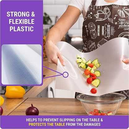 Disposable Plastic Cutting Board Sheets for BBQ & Camping - Large Flexible Chopping Boards - Cutting Mats for Kitchen and Outdoor 32' - Image 5