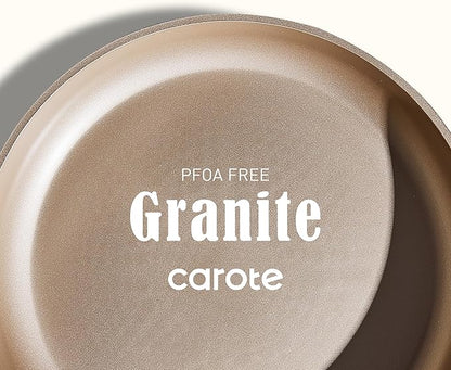 CAROTE 2QT & 2.5QT Sauce Pan Sets with Lid & Ladle Cooking Pots Nonstick Saucepans Cookware Set Small Kitchen Pot, Induction Comptable, Easy to Clean, PFOA FREE (Green) - Image 3